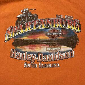 Harley Davidson Motorcycles Shirt Live Free Ride Free North Carolina 2009 XL
